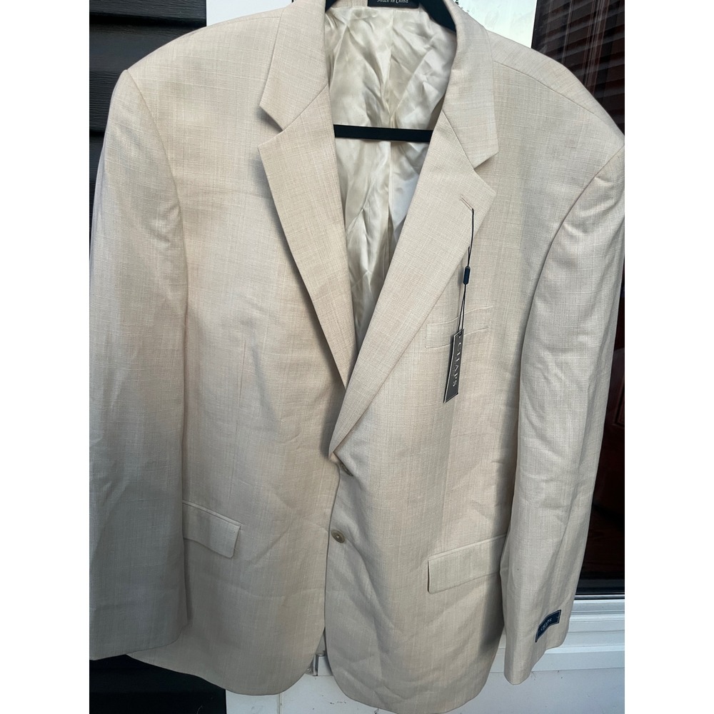 Chaps Est 1978 Mens Beige Two Button Blazer Sport Coat Jacket NWT